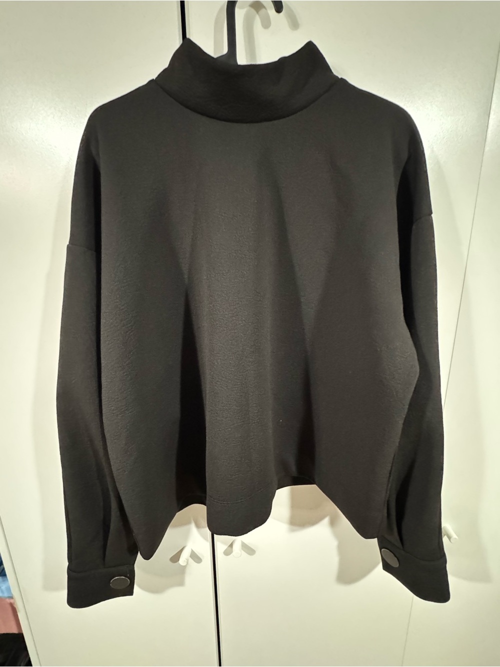 Zara Black Mock Neck Sweater